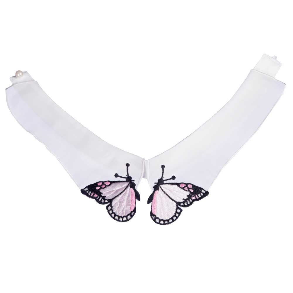 Dancing Days - Butterfly Collar - White
